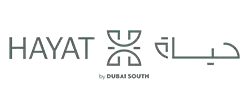 Hayat by Dubai South Logo White Version