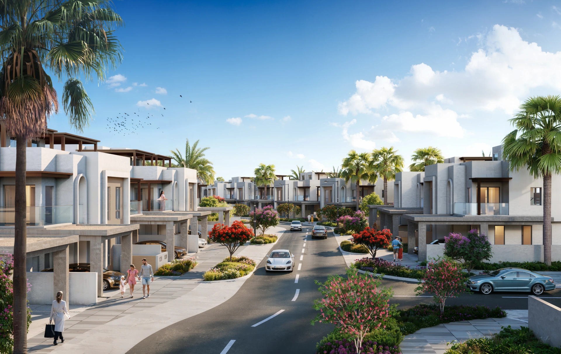 Landscaped Residential Boulevard
