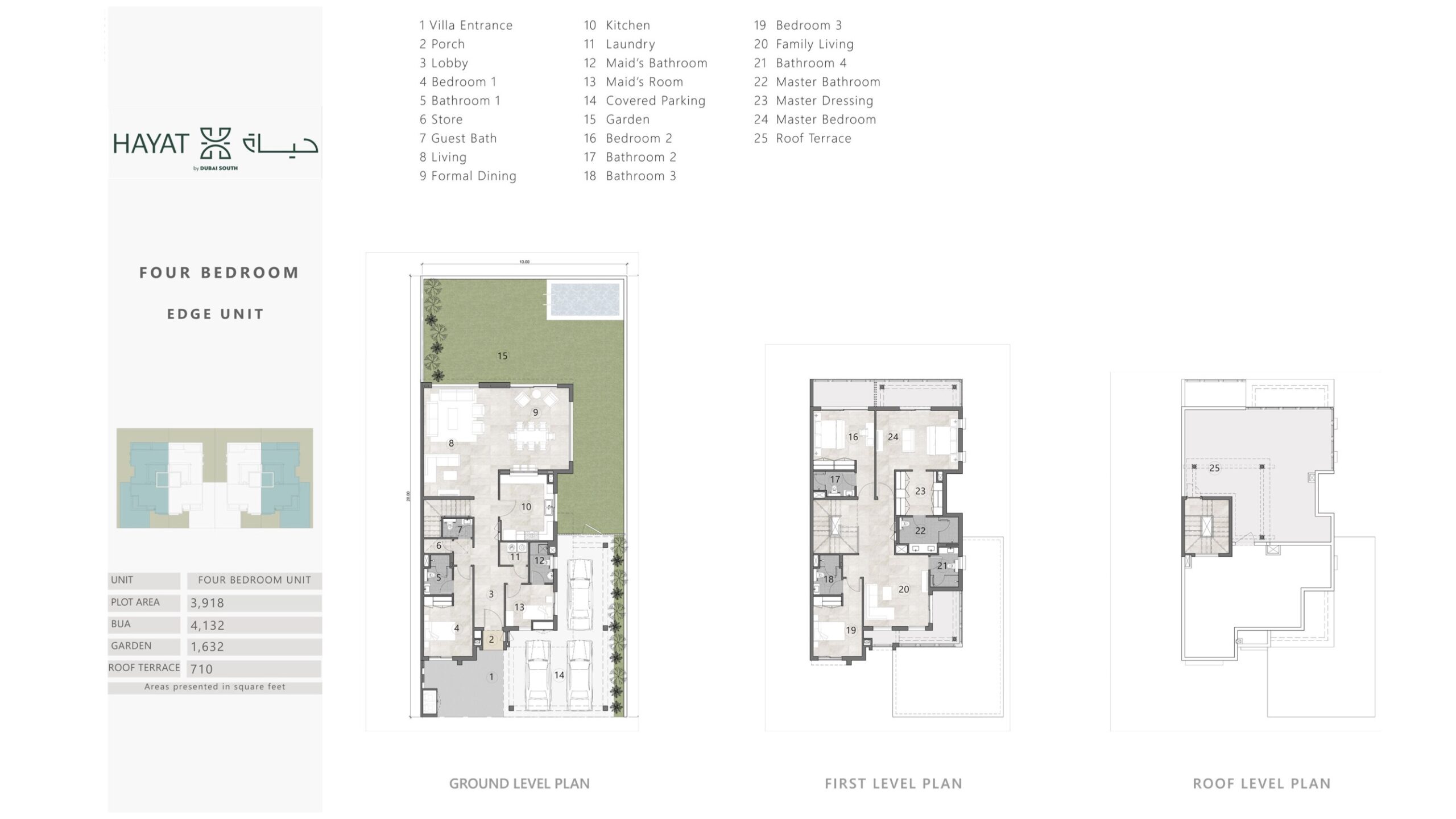 4 Bedroom Edge Unit
