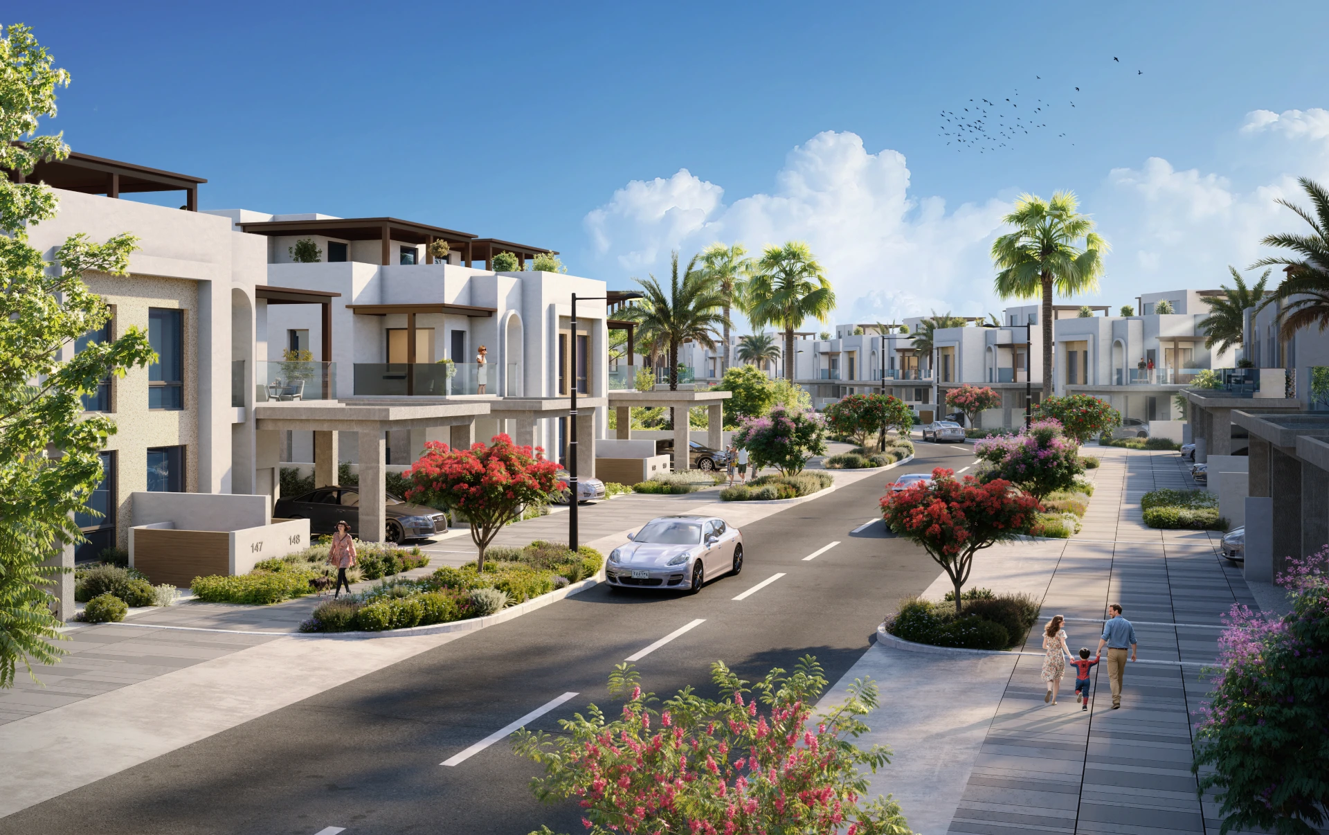 Modern Streetscape at Hayat Dubai South